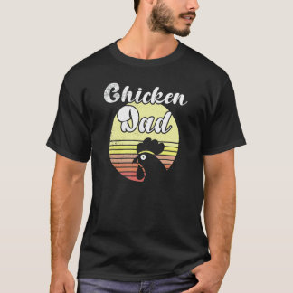 Camiseta Galinha Atrevida Retro Pôr do Sol Galinha Pai Gali