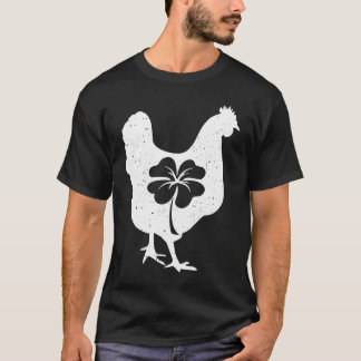 Camiseta Galinha Ave Galinha Trevo Dia de São Patrício Dia 