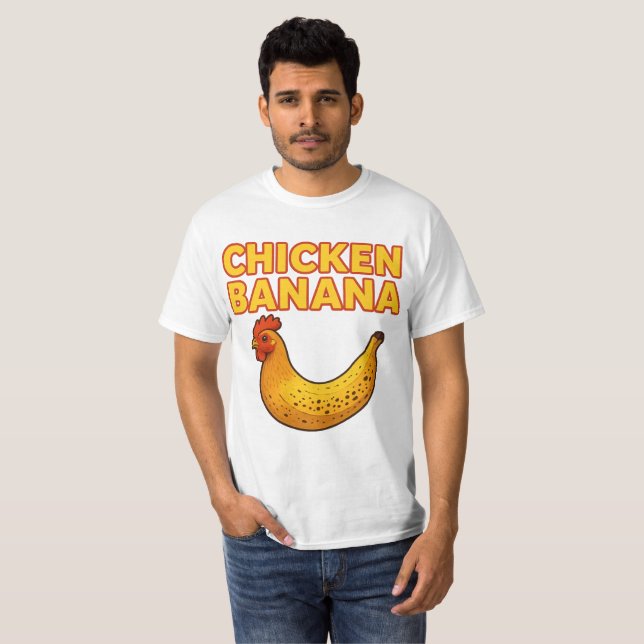 Camiseta Galinha Banana Madness 🐔 🍌 (Frente Completa)