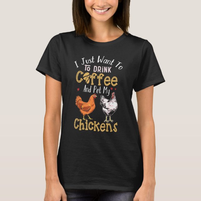 Camiseta Galinha Beba Café Com Sobremesa (Frente)