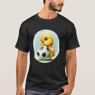 Camiseta Galinha Bola Engraçada para Amantes de Aves