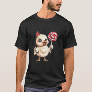 Camiseta Galinha Bonita Com Lollipop I Crianças Chuta Camis