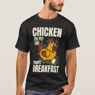 Camiseta Galinha Caprichosa Pondo Ovo Fazenda Divertida