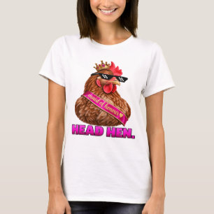 Camiseta Galinha Chefe - Desenho de Galinha de Honra