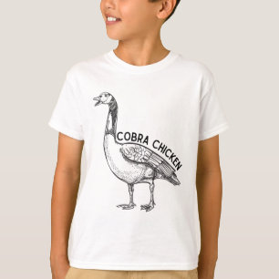 Camiseta Galinha Cobra ganso engraçado