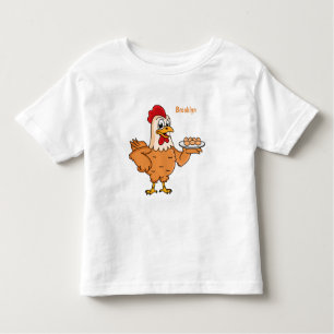 Camiseta Galinha com ovos na caricatura da placa