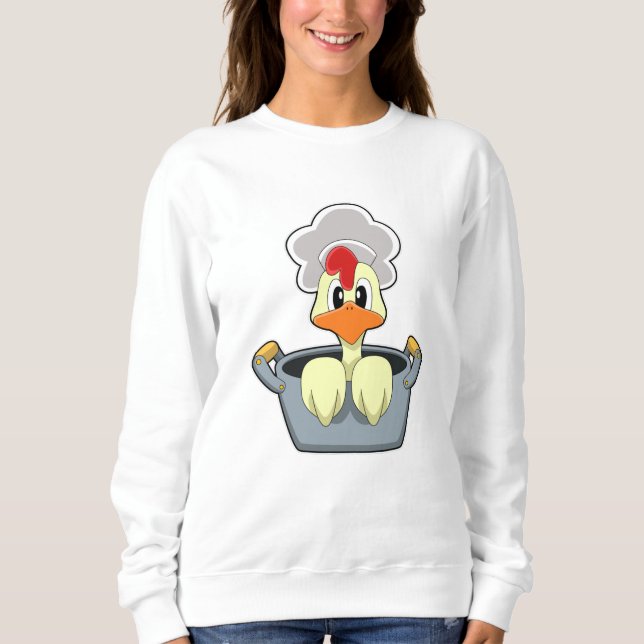 Camiseta Galinha com pote Cozinhar (Frente)