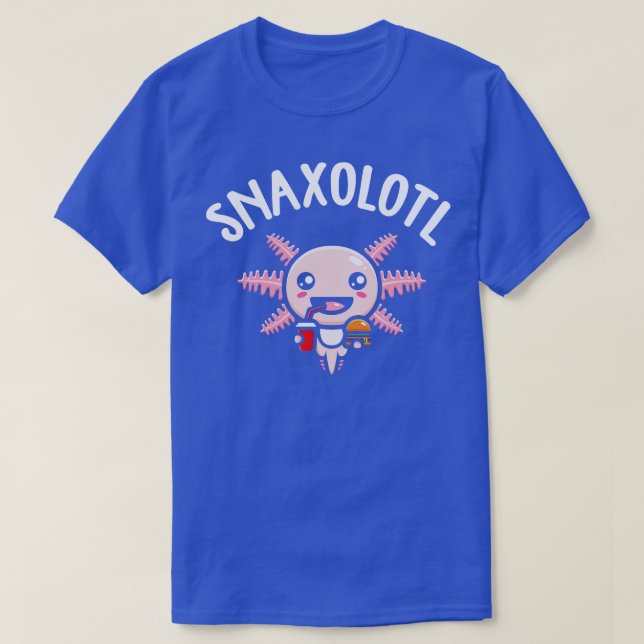 Camiseta Galinha-Comida Axolotl Axolotl (Frente do Design)