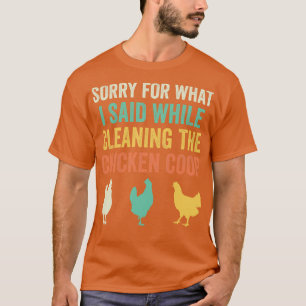 Camiseta Galinha Coop Engraçado Quintal Galinha Fazendeiro 