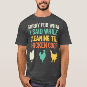 Camiseta Galinha Coop Engraçado Quintal Galinha Fazendeiro