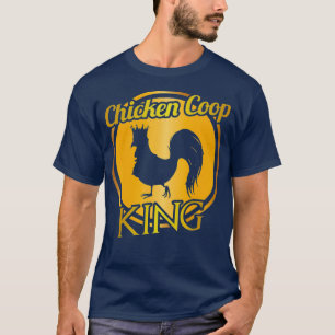 Camiseta Galinha Coop King Farming Themed Animal Tee