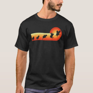Camiseta Galinha Corre Salta Voa Retro Vintage 60 70 Pôr do