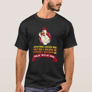 Camiseta Galinha Cozida Que Anca Galinha Que Anda Quente Cã
