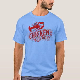 Camiseta Galinha Da Comida De Lixo Retro Vintage Cajun