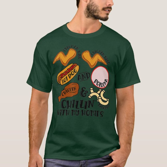Camiseta Galinha-da-Manhã Galinha-da-Manhã Cão Quente Bolon (Frente)