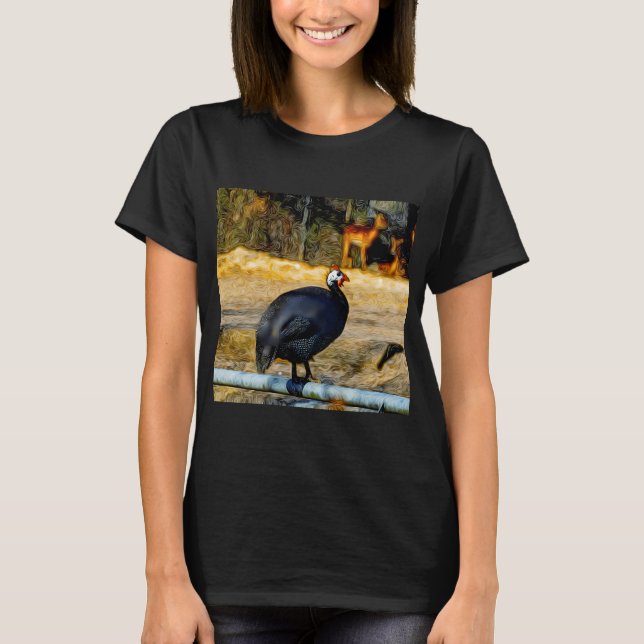 Camiseta Galinha-d'angola ou pintada-da-guiné (Frente)