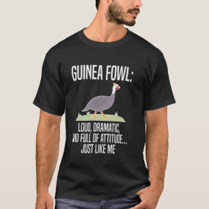 Camiseta Galinha de Angola Ave Barulhenta Dramática E