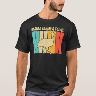 Camiseta Galinha de Angola Para Mulheres Mãe Pássaro Fazend