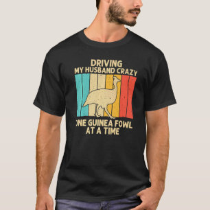 Camiseta Galinha de Angola Para Mulheres Mãe Pássaro Fazend