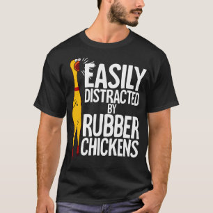 Camiseta Galinha de Borracha facilmente distraída