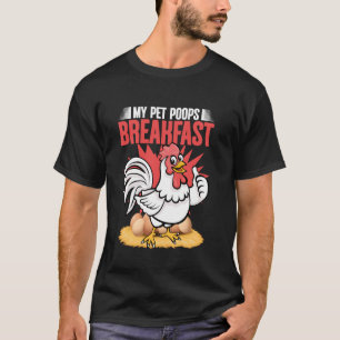 Camiseta Galinha de Café da Manhã de Estimação Fazendeiro F