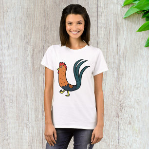 Camiseta Galinha de desenho animado fofa