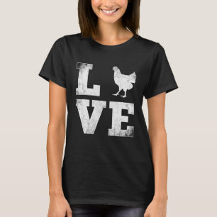 Camiseta Galinha De Fazenda Encantadora De Amantes de os an