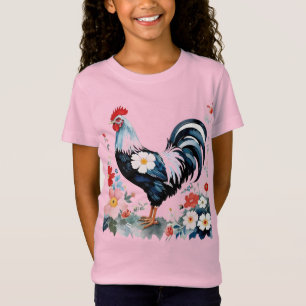 Camiseta Galinha de Fazenda Floral