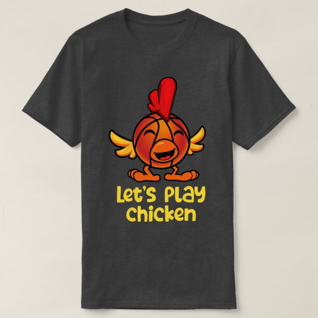 Camiseta Galinha de Letis Play, basquete (Frente do Design)