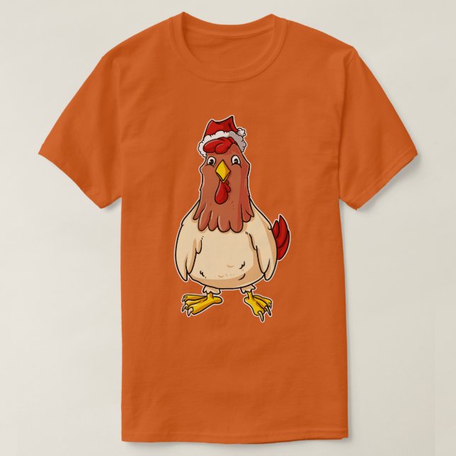 Camiseta Galinha de Natal (Frente do Design)