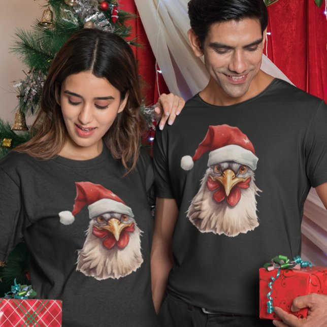 Camiseta Galinha de Natal (Criador carregado)