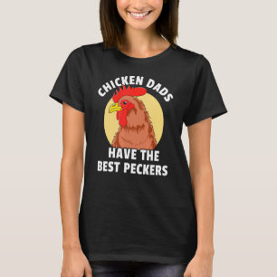 Camiseta Galinha de Pai de Fazenda de frango para Pais masc