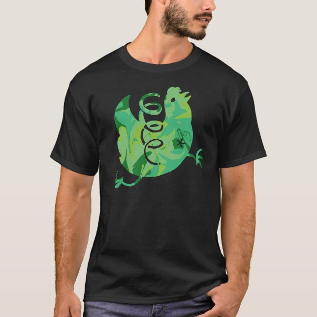 Camiseta galinha de primavera (Frente)