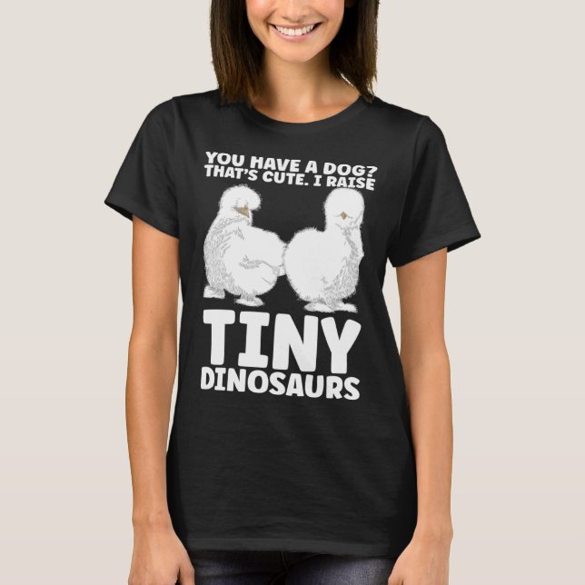 Camiseta Galinha de Seda Chinesa Silkie (Frente)