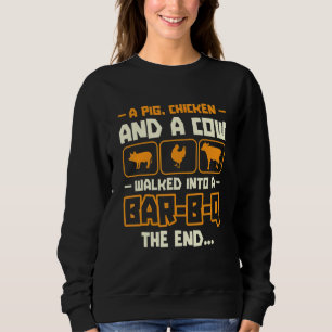 Camiseta Galinha De Suíno E Vaca Entraram Num Bar B Q O