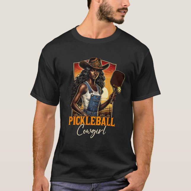Camiseta Galinha-De-Vaca-Vaca-Negra Ocidental (Frente)