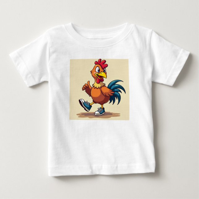 Camiseta Galinha desportiva (Frente)