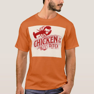 Camiseta Galinha Do Lixo Retro Vintage Crawfish Cajun