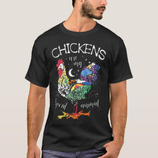 Camiseta Galinha é o meu animal espiritual Fofo