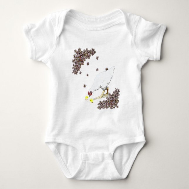 Camiseta Galinha e pintinhos (Frente)