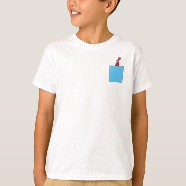 Camiseta Galinha em um bolso (Frente)