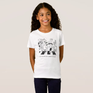 Camiseta Galinha em um Cruzamento Escolar