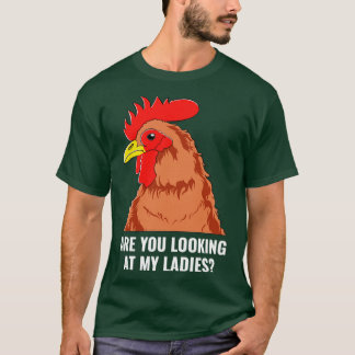 Camiseta Galinha Engraçada Fazendedora De Frango Engraçado 