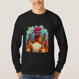 Camiseta Galinha Engraçada Galo Legal Arte Hipster Animal d