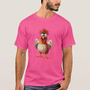 Camiseta Galinha Engraçada Hen Rooster Ave Proprietário Faz