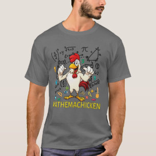 Camiseta Galinha Engraçada Matemachicken Para Ensinadores 