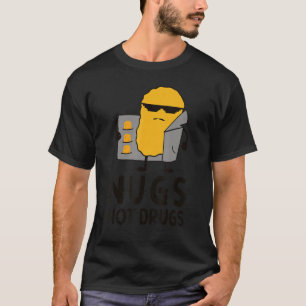 Camiseta Galinha Engraçada Nugget Nugs Não Drogas