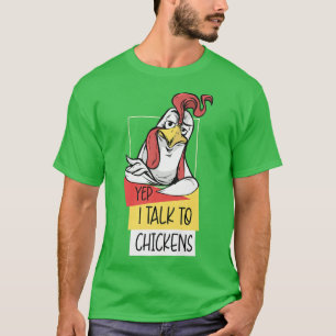 Camiseta Galinha Engraçada Para Homens Mulheres Loucas Farm