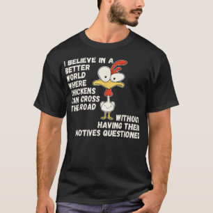 Camiseta Galinha Engraçado Fazenda Animal