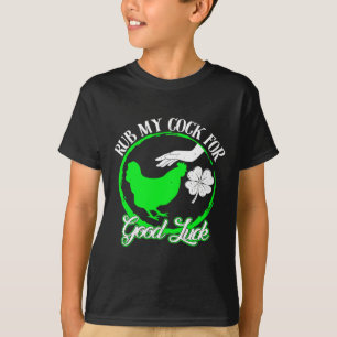 Camiseta Galinha Esfregue Meu Dia de São Patrício De Boa So